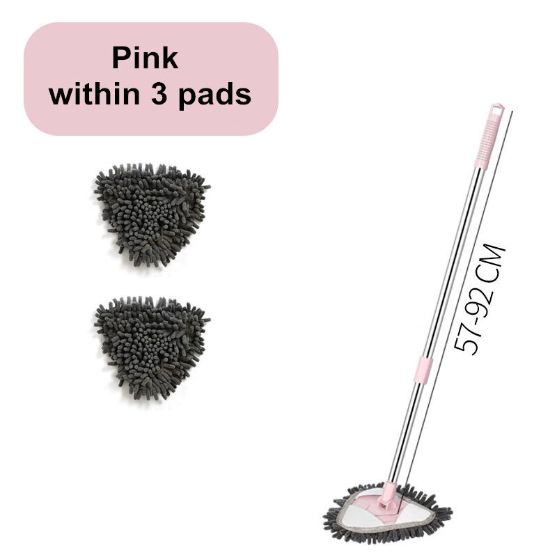 Duster Brush for Home Kitchen Product Mop Washing Floors The Wall and Ceiling Windows Clean Up Lightning Offers Dusters Wipe Off: Pink within 3 pads
