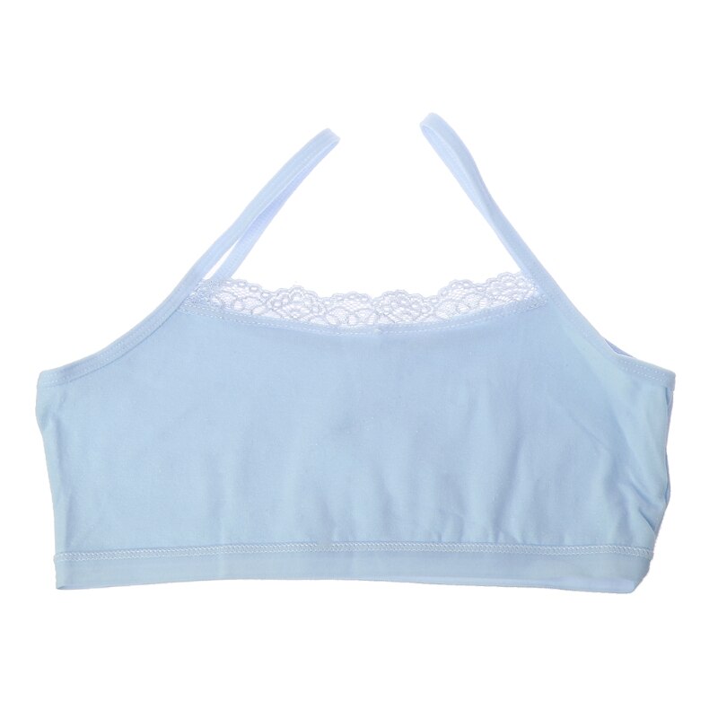 Girl Underwear Lace Bras Cotton Camisoles Sports Bra Top For Teens Training Bra 57BF: 2