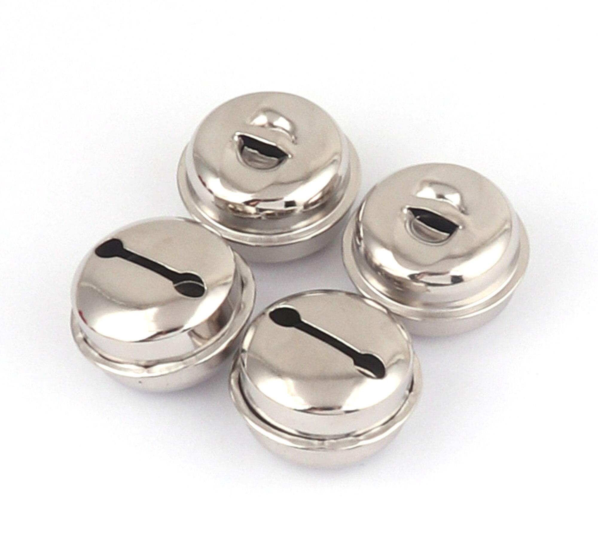 Silver Jingle Bells Kerst Klokken Decoratieve Bells Geluid Klokken Bulk Jingle Bells Charm Hangers Sieraden Maken Bevindingen 28Mm