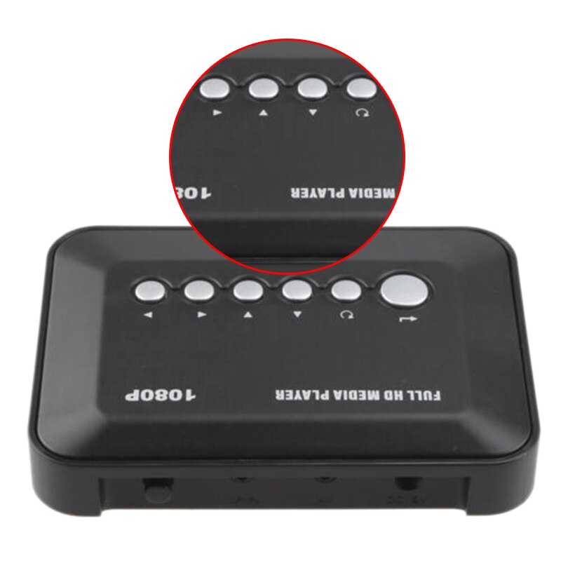 Multi-tv mediaspelare hdmi 1080p hd-stöd usb sd mmc rmvb  mp3 avi mpeg mkv och crt med eu-kontakt