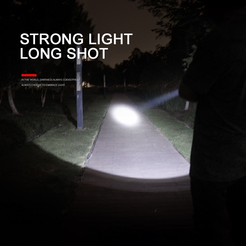 LED luz de trabajo recargable Linterna de mano linterna impermeable vela de seguridad lámpara de foco linterna de Camping