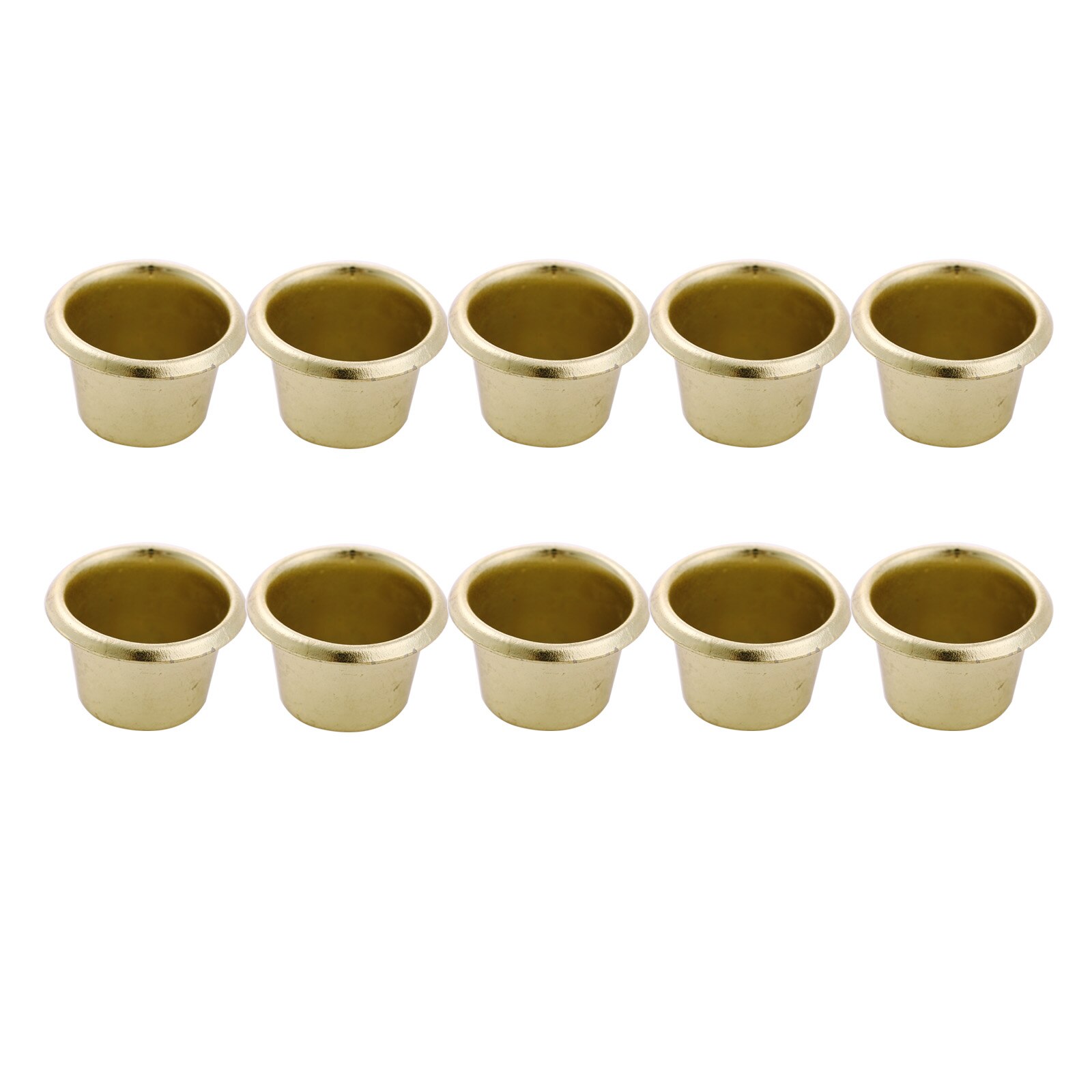 10 Mini Metal Candles Cups Tapered Menorah Protect Containers DIY Lamp Candle Wax Making Small Mugs Home Party Decor Accessories