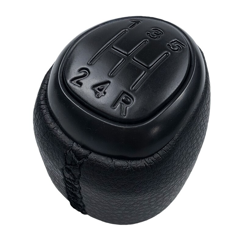 Palanca de cambio de marchas de velocidad 5/6, Funda de cuero para maletero de polaina, palanca de cambios para SAAB 93 9-3 SS 2003 , accesorios de estilo para coche: 5 Speed Black
