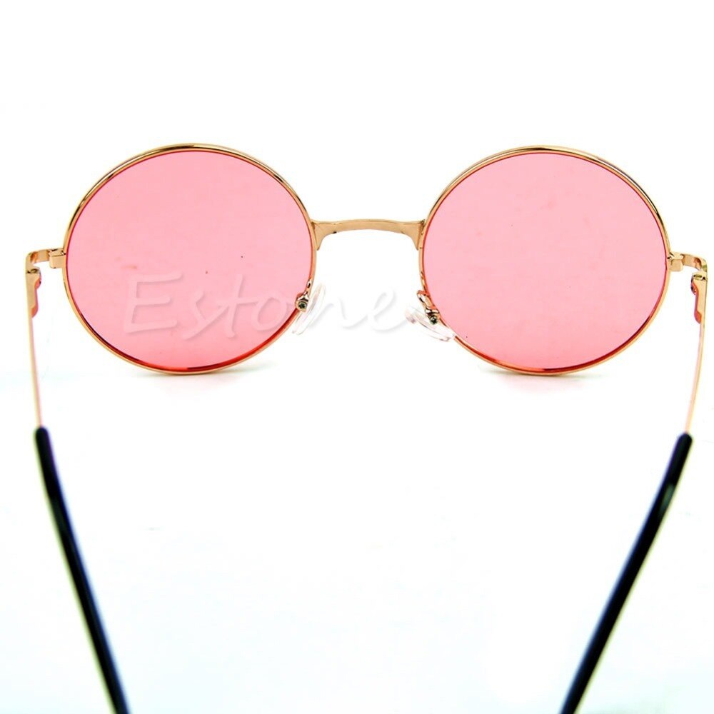 Naiset vintage värikkäät linssit aurinkolasit silmälasit muovikehykset lasit retro pyöreät lasit oculos de sol