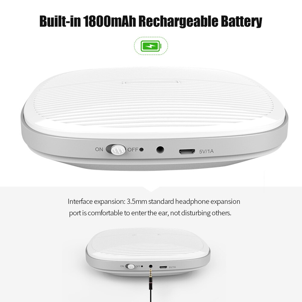 Baby Sleep Machine Desktop Ultrathin White Noise Machine Sleep Sound Machine 20 Soothing Sounds with 3.5mm Headphone Jack