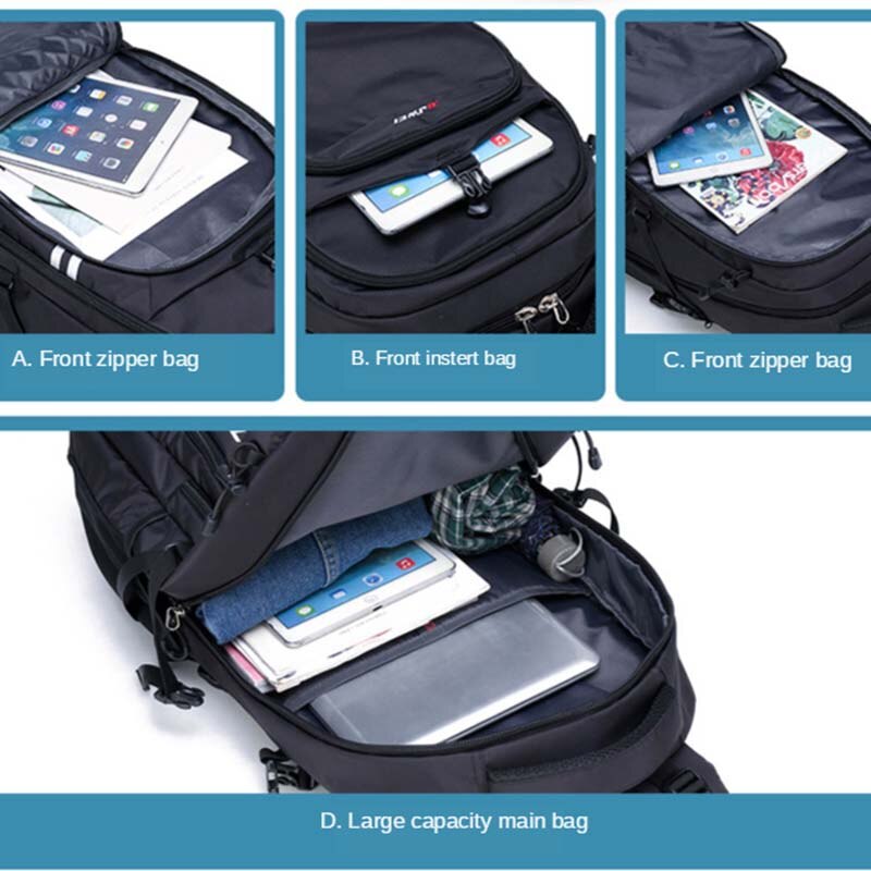 75L Unisex Men's Backpack Travel Back Pack Sports Bag Nylon Outdoor Trekking Rucksack Hiking Climbing Cycling Backpack for Male