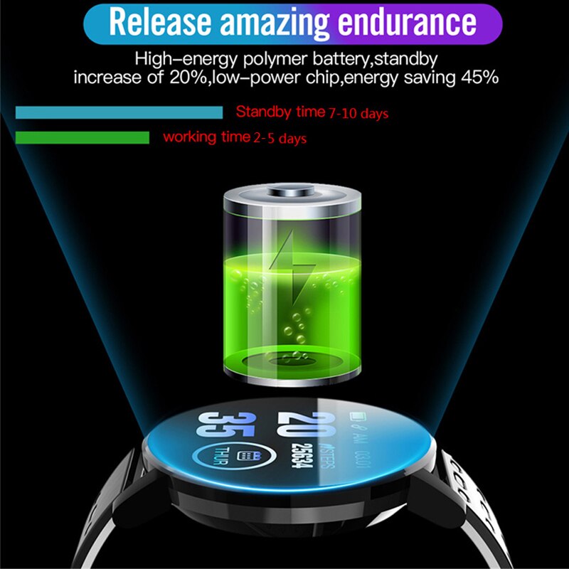 nouvelle montre intelligente mesure de pression ronde Bluetooth Smartwatch sport podomètre Fitness Tracker montres intelligentes étanche