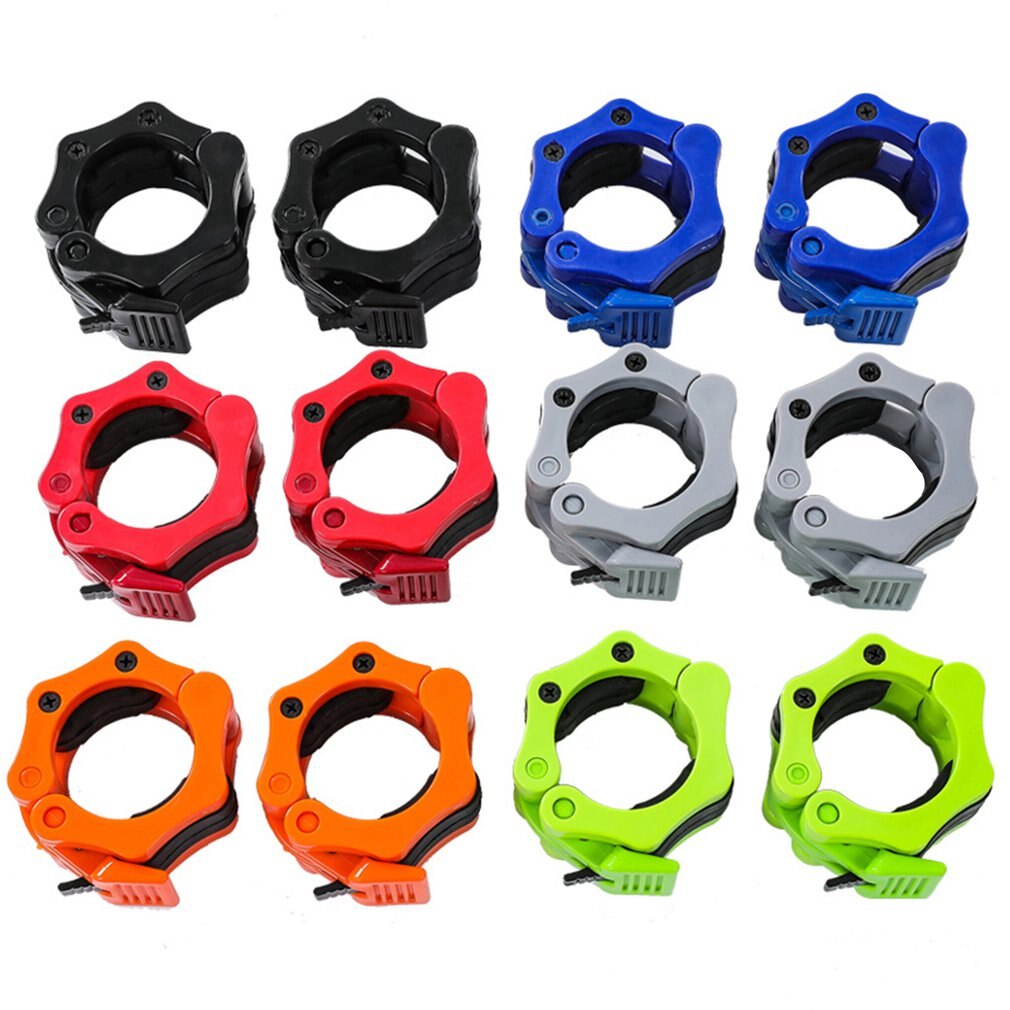 WARM BODY COLD MIND Versterkt Barbell Collars 50mm vor Halterstang Olympisch - Barbell Klemmen, Haltersluitingen, Gewichtsclips, Halsbanden voor Olympische (Zwart Versterkt