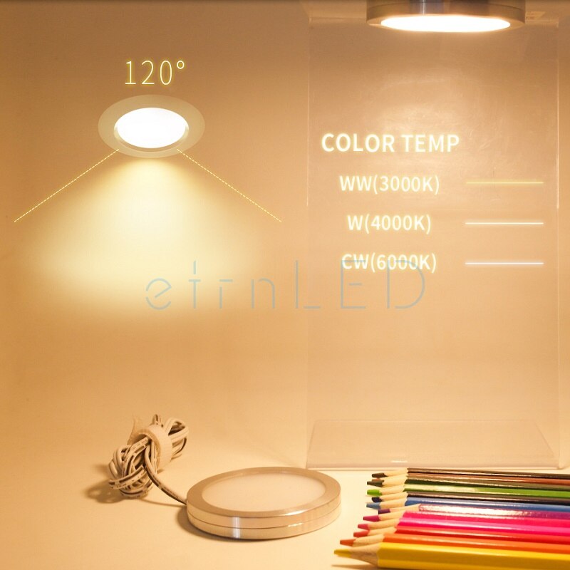 etrnLED 4pcs LED Spotlight 12V Cars Interior Lighting Boat Camping Trailer Motorhome RV Carava Camper Van Roof Ceiling Lights 3W