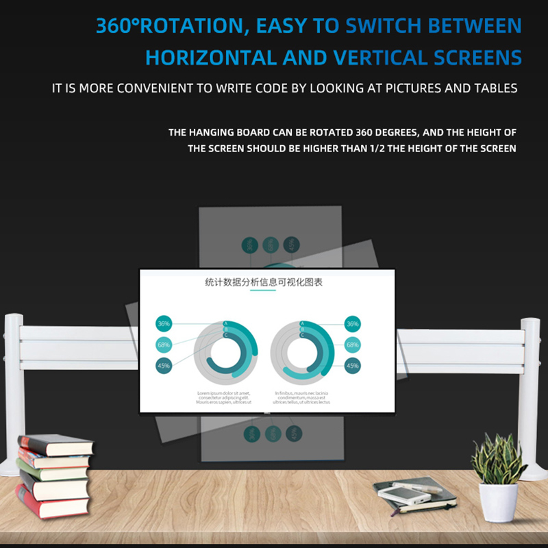 10"-32" Full Motion Monitor Mount Parts Tilt Swivel LCD Wall Bracket 360 Rotate Pc Pipe Stand Desk Organizer Suporte Arm P01