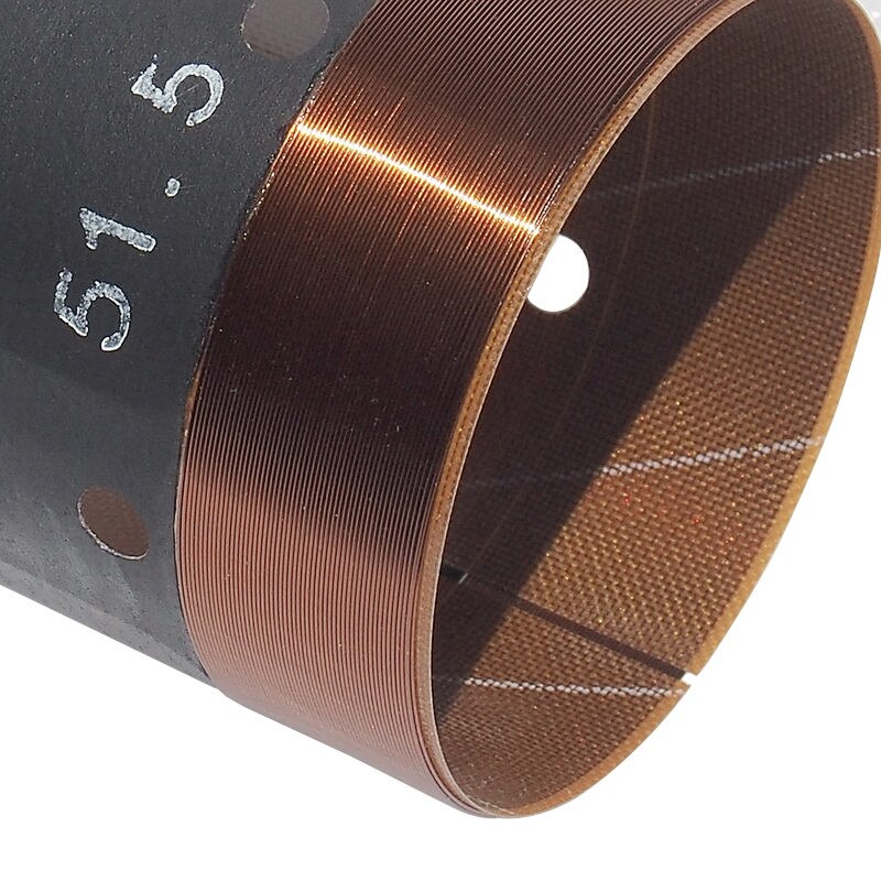 Bobina de voz para alto-falante, 51,5mm, 150w, peças de reparo de graves com fio de cobre, fibra de vidro, antigo para home theater, carro, woofer hifi, 1 peça