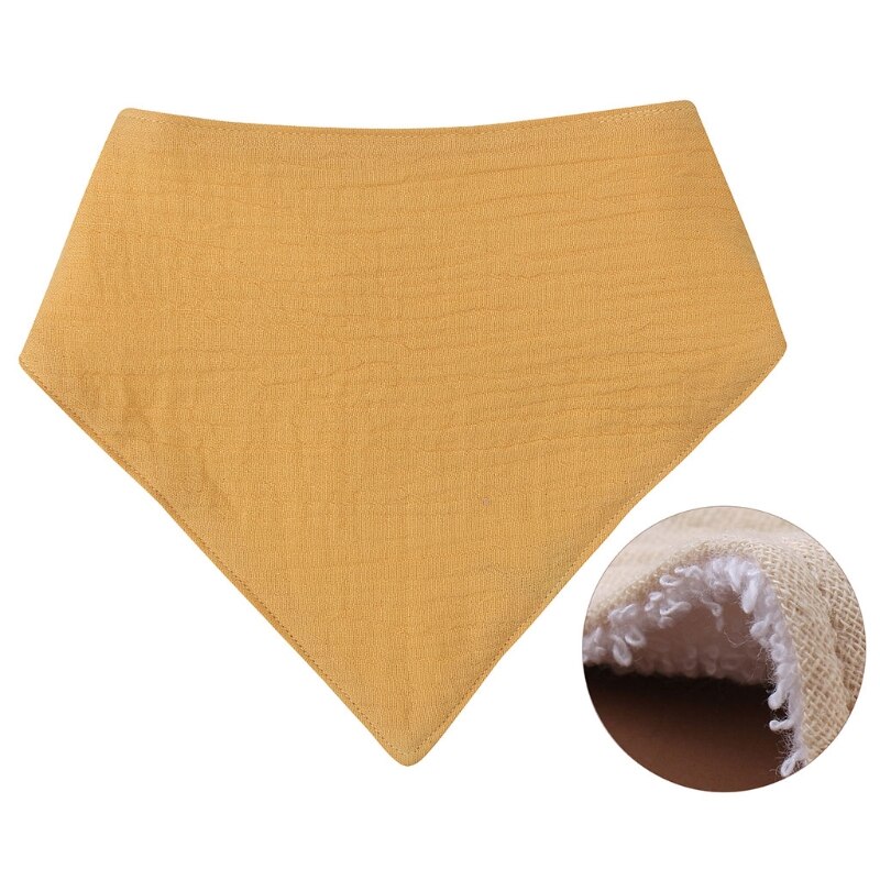 Babyvoeding Kwijl Bib Effen Kleur Drukknoop Speeksel Handdoek Driehoek Burp Doek: 29