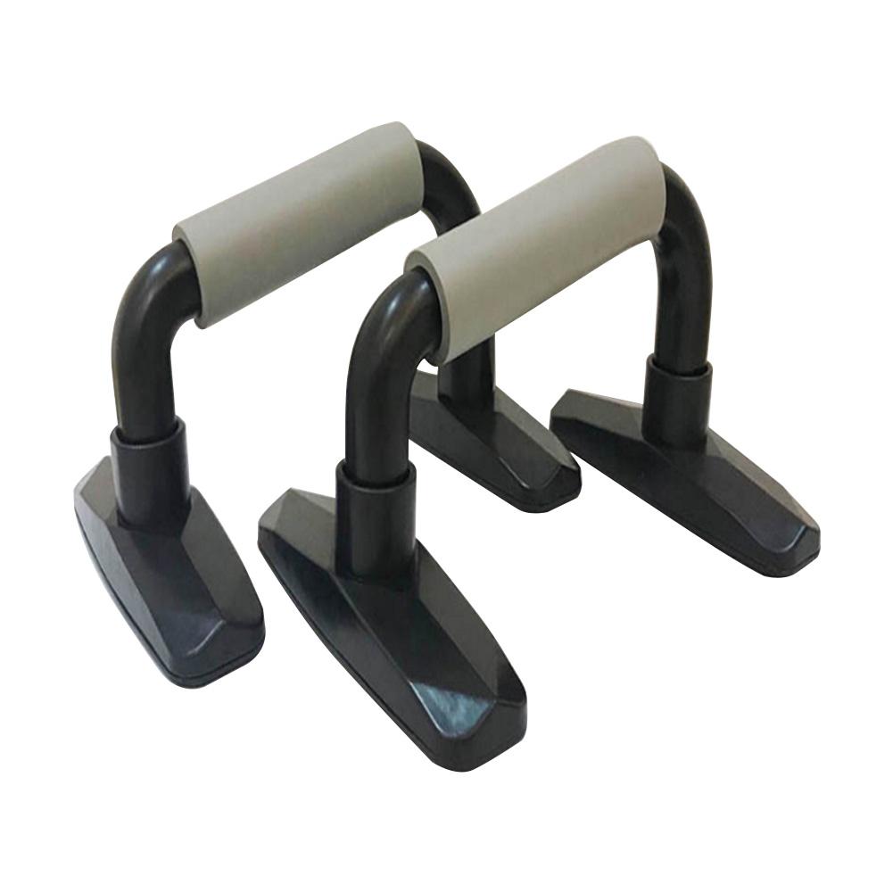 1 par fitness push up bar push-ups stativer stænger i-type håndtag grip bars gym muskel træning pushup bryst bar sportsudstyr: Grå