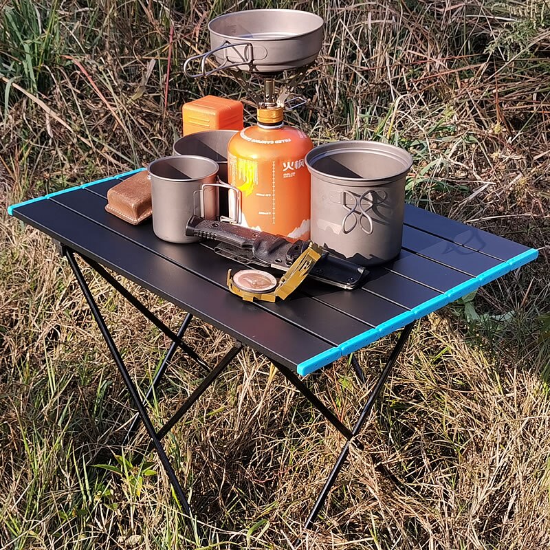 Kleine Opvouwbare Camping Tafel-Inklapbare Opvouwbare Picknicktafel In Een Zak Tafel Lichtgewicht Kamp Tafels Voor Outdoor Cooking