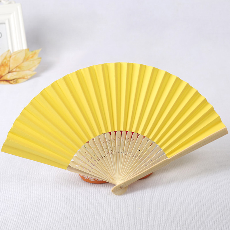 Blank Paper Bamboo Folding Fan DIY Calligraphy Painting Drawing Fan Artist Tool Christmas Birthday Party Give For Friend: 08