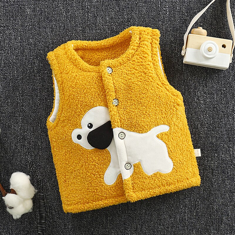 Maglia del bambino con cotone del panno morbido per il bambino della maglia: Giallo / 9m