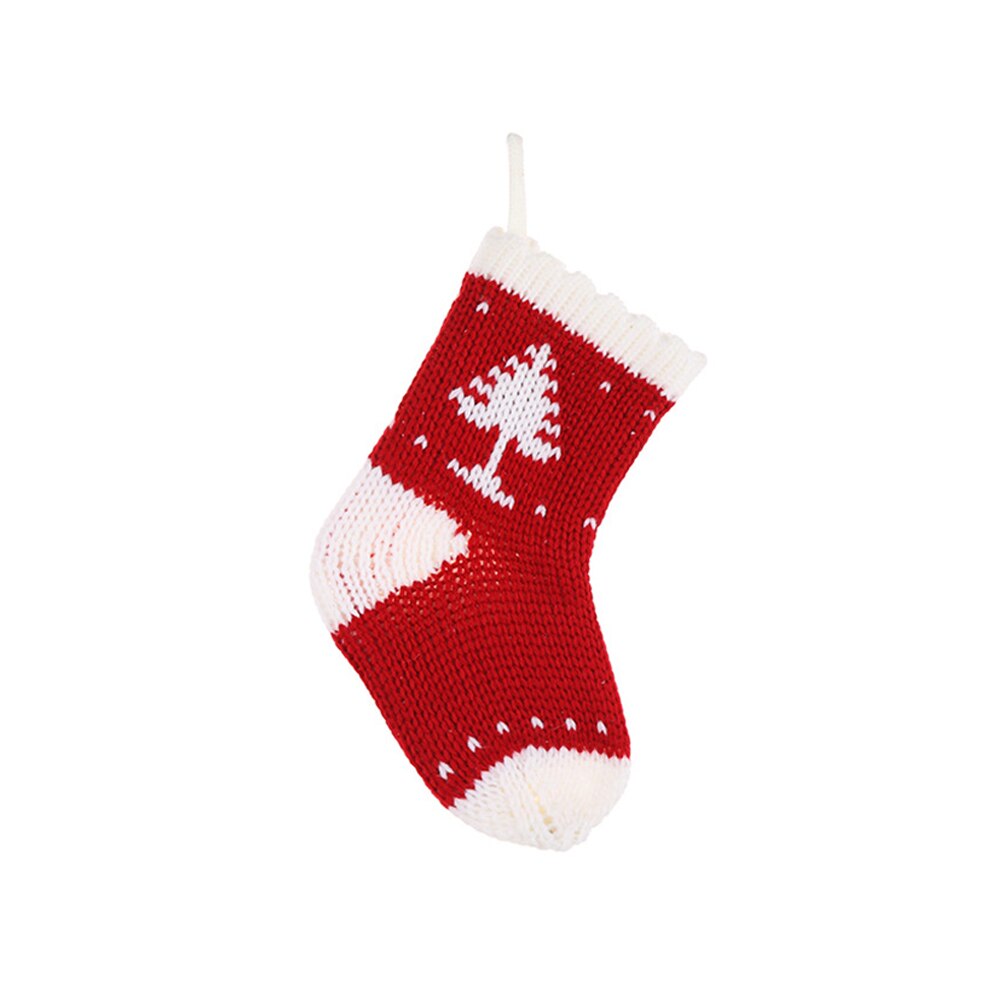 Bas de noël Kit de bricolage à la main bande dessinée chaussette porte sac enfants jouet père noël Non-tissé sac de bonbons ornement de noël: Xmas Tree