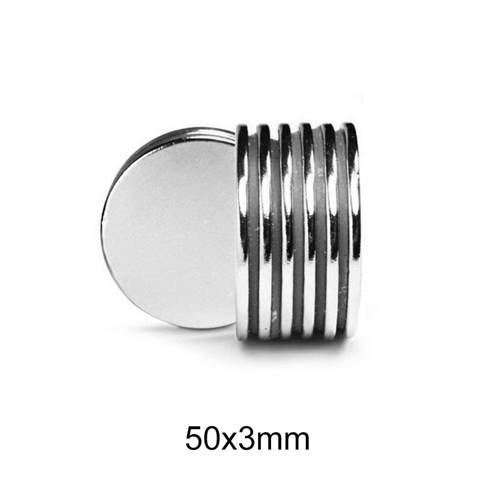 1/2/5/10PCS 50x3 mm big round magnets 50mm X 3mm Dics Strong Powerful Neodymium Magnet 50x3mm N35 Permanent Magnet 50*3 mm
