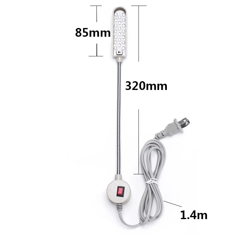 30 Led Industrial iluminación máquina de coser luces Led de trabajo Flexible magnética de luz para taladro de La lampara maquina coser bombilla maquina de coser lampara alfa luz para luz maquina coser lampara led para