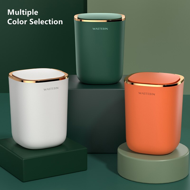 Smart Induction Trash Can Automatic Intelligent Sensor Dustbin Electric Touch Trash Bin for Kitchen Bathroom Bedroom Garbage