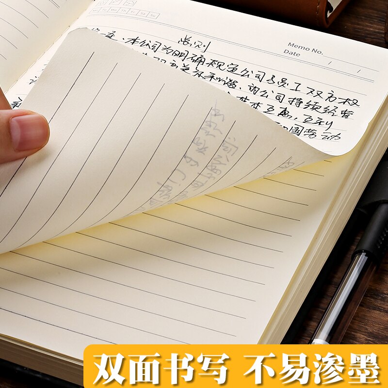 KLW A5 Notebook Thick Business Notepad Meeting Record Notebook Student Diary Stationery 1PCS