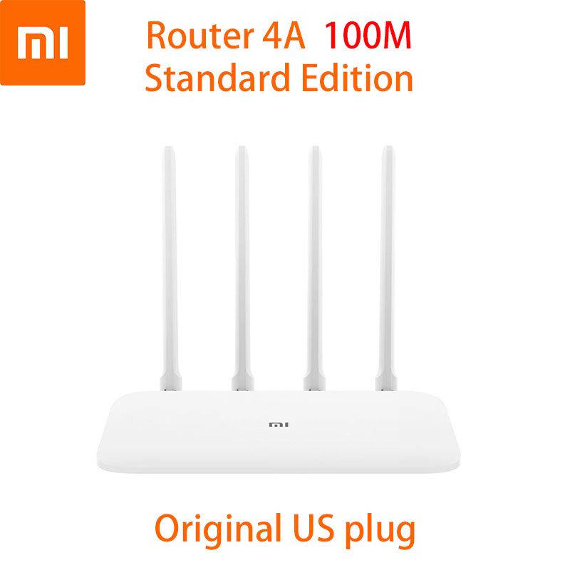 Xiaomi 4A Router 2.4GHz +5GHz WiFi Router 4 Antenna APP Control Mi Router 4A WiFi Repeat Xiaomi Wireless Router: Original US plug