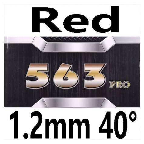 729 amistad 563 PRO (563 Provincia, Pips-out especial) Ataque de goma de tenis de mesa con esponja de Ping Pong: RED 1.2MM H40