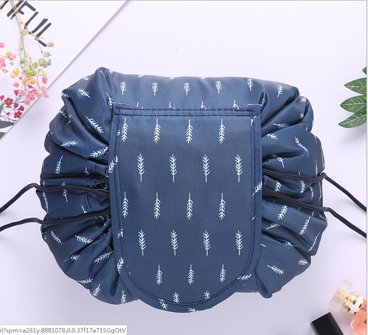 Women Travel Magic Pouch Drawstring Cosmetic Bag Organizer Lazy Make up Cases storage bag Kit Box Tools Toiletry Beauty Case: green