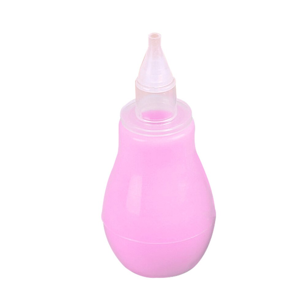 Useful Household Kids Caring Tool Baby Safe Nasal Vacuum Aspirator Suction Nose Cleaner Mucus Runny Inhale: Pink