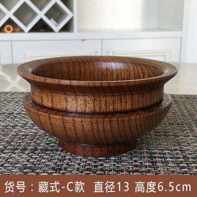Cuenco de té de leche mongol, vajilla de madera amigable para Jujube, utensilios de cocina, proveedores de hoteles para el hogar: B