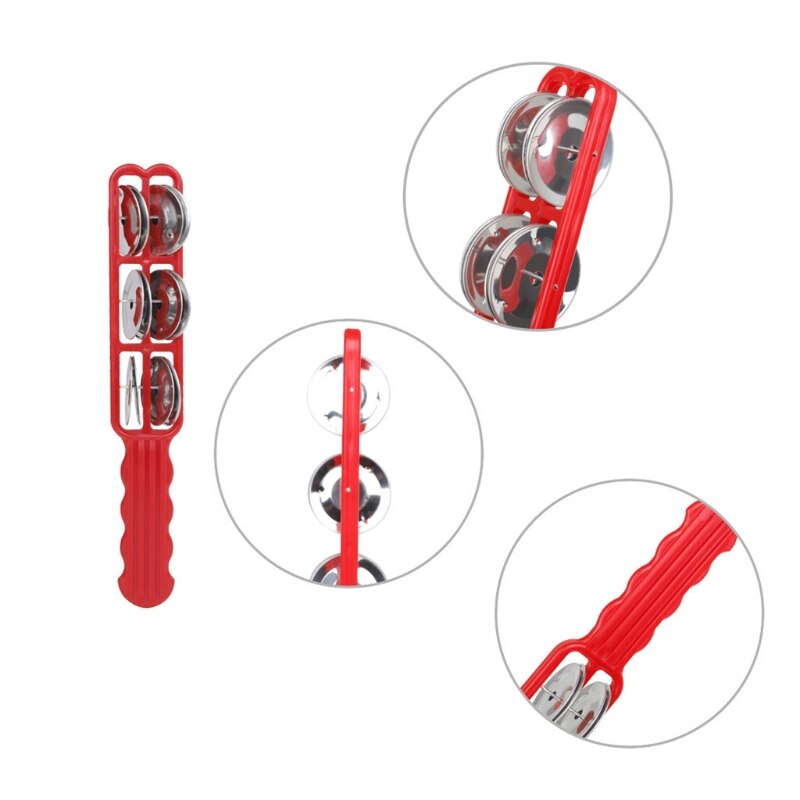 Hand Held Bell Stick Houten Percussion Musical Speelgoed Voor Ktv Party Kids Game 87HF