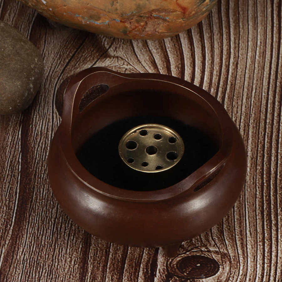 Acryl Opbergdoos Fijne Koper Wierook Houders Met Drie Benen Huishoudelijke Ambachten Boeddhistische Levert Afstandsbediening