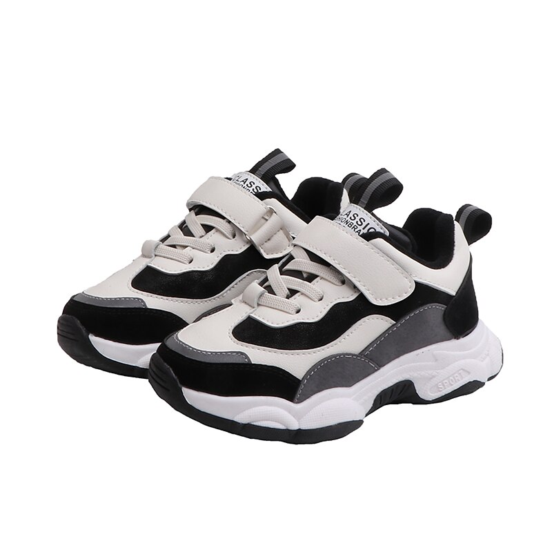 Baby Shoes Children Patchwork Sneakers Boys Plus Velve Warm Sport Shoes Kids Casual Shoe Thicken Comfortable SSJ061: SSJ061Grey / CN 30 insole 18.7cm
