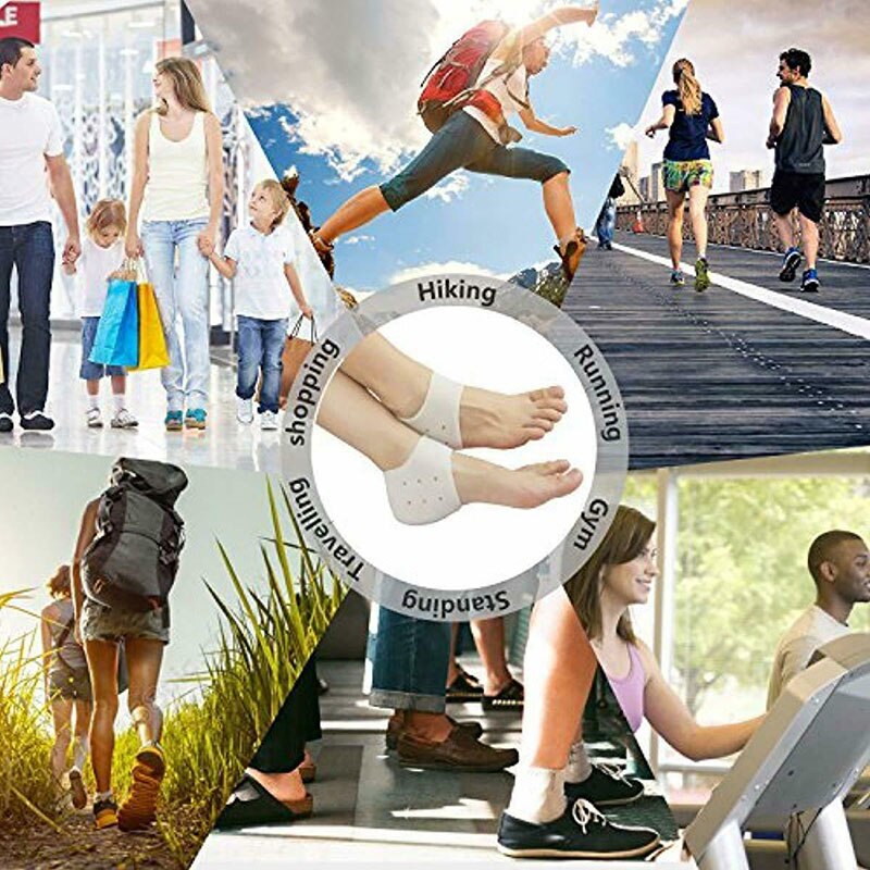 Heel Protector Protective Sleeve Heel Spur Pads For Relief Plantar Fasciitis Heel Pain Reduce Pressure On Heel Increased Insoles