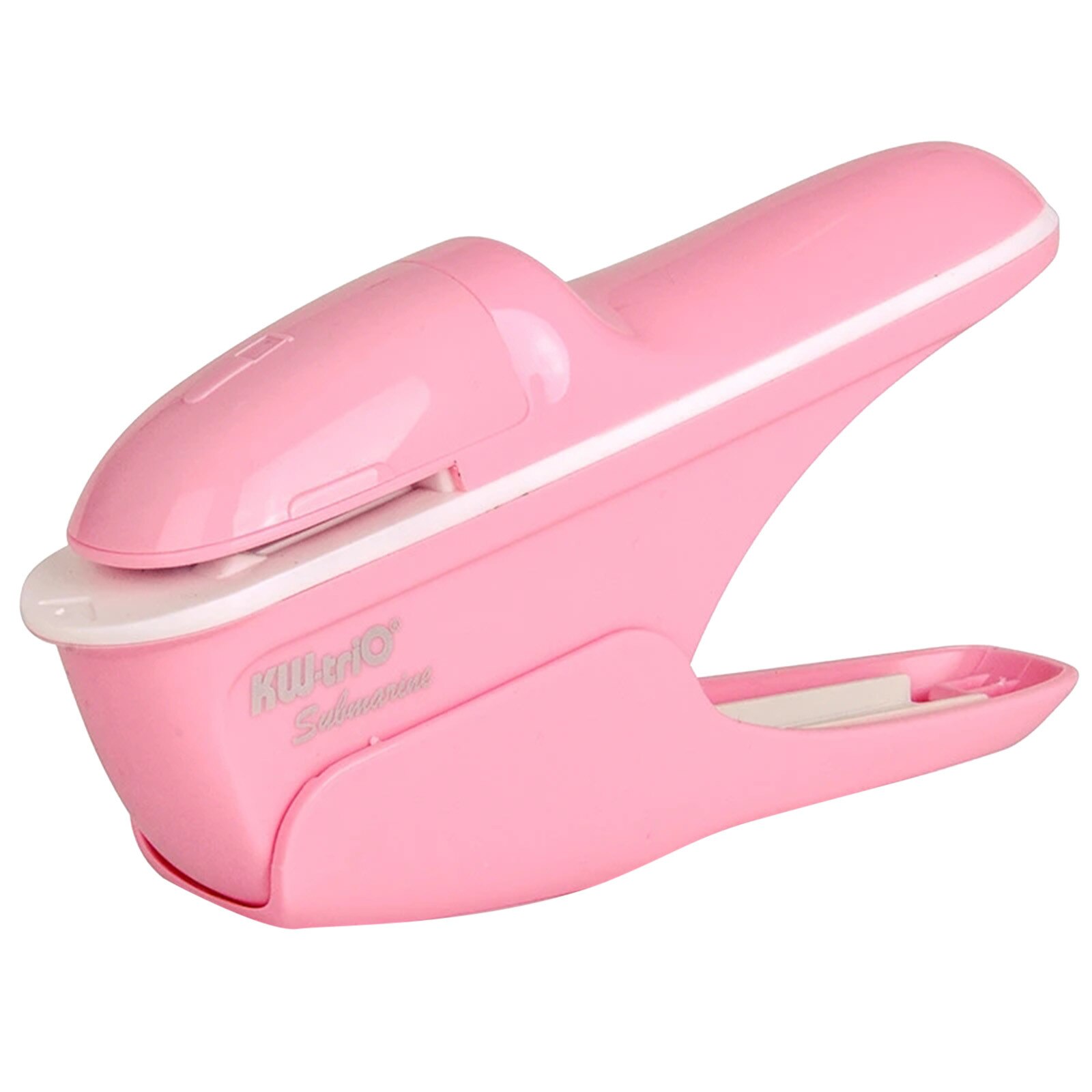 Cute Book Stapleless Non-staple Stapler Stapling Machine Stapler Paper Stapling Stapler Free Staple Needleless Stapler: Pink 