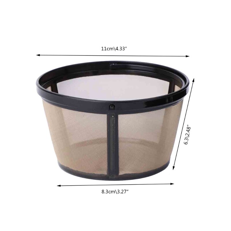 Herbruikbare 10-12 Cup Koffie Filter Mand-Stijl Permanente Metalen Mesh Tool Bpa Gratis Mar28
