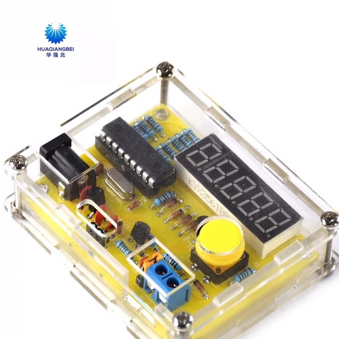 1Hz-50MHz Frequency Meter Crystal Vibration Measurement Frequency Measurement DIY Kit with Housing