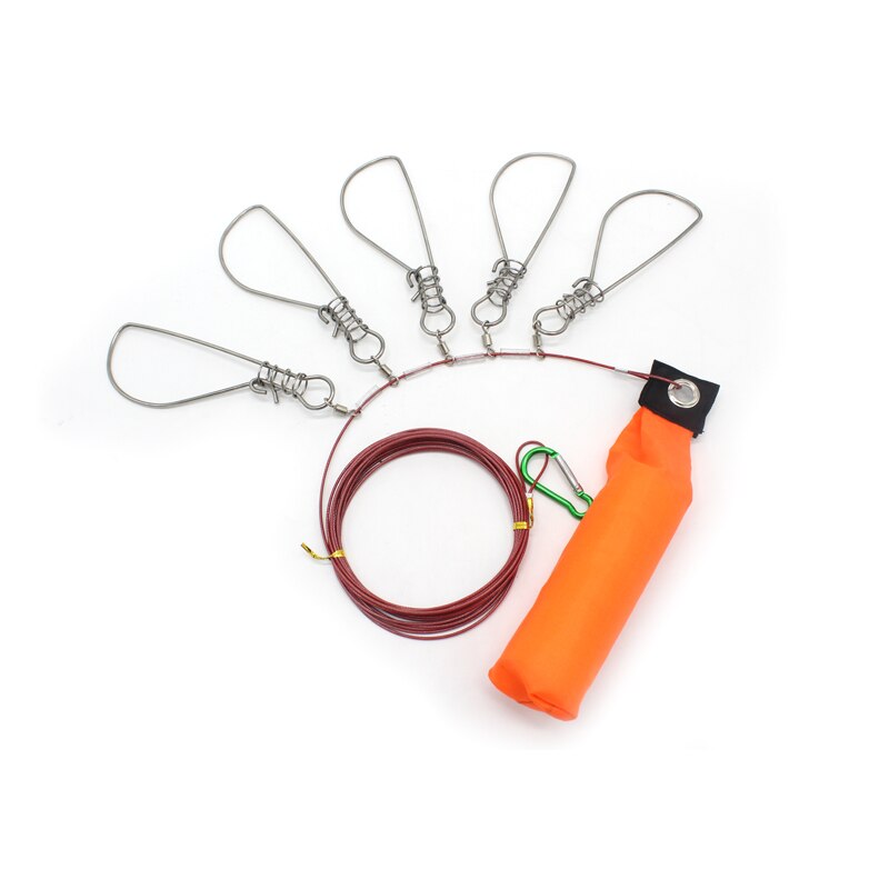 Fishing Accessories Stainless Steel Buckle Fish Lock Belt Fishing Stringer Ropes Fishing Lock: Default Title