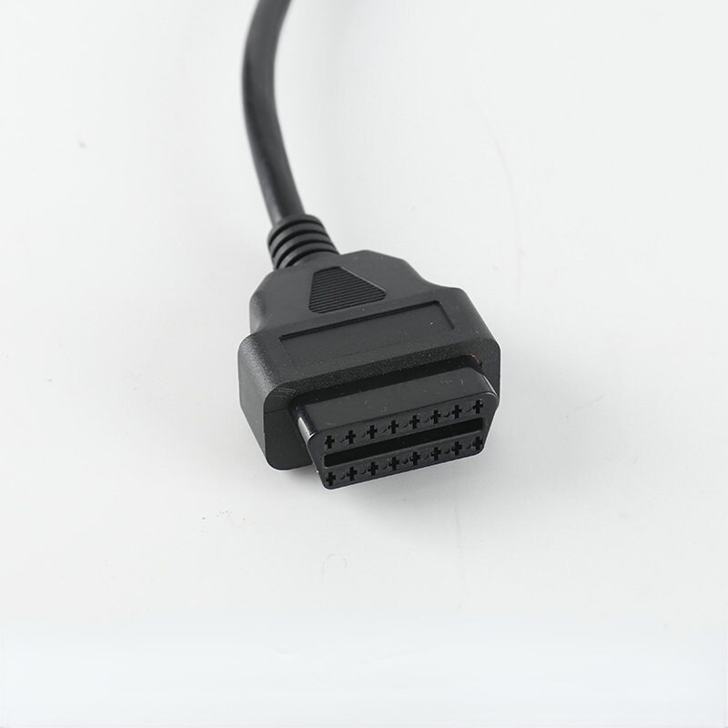 30CM OBD2 16 Pin Cable Extension Splitter Male To Dual Female Y OBD 16Pin Cable 1 To 2 OBD Connector Adapter Cable for Kia