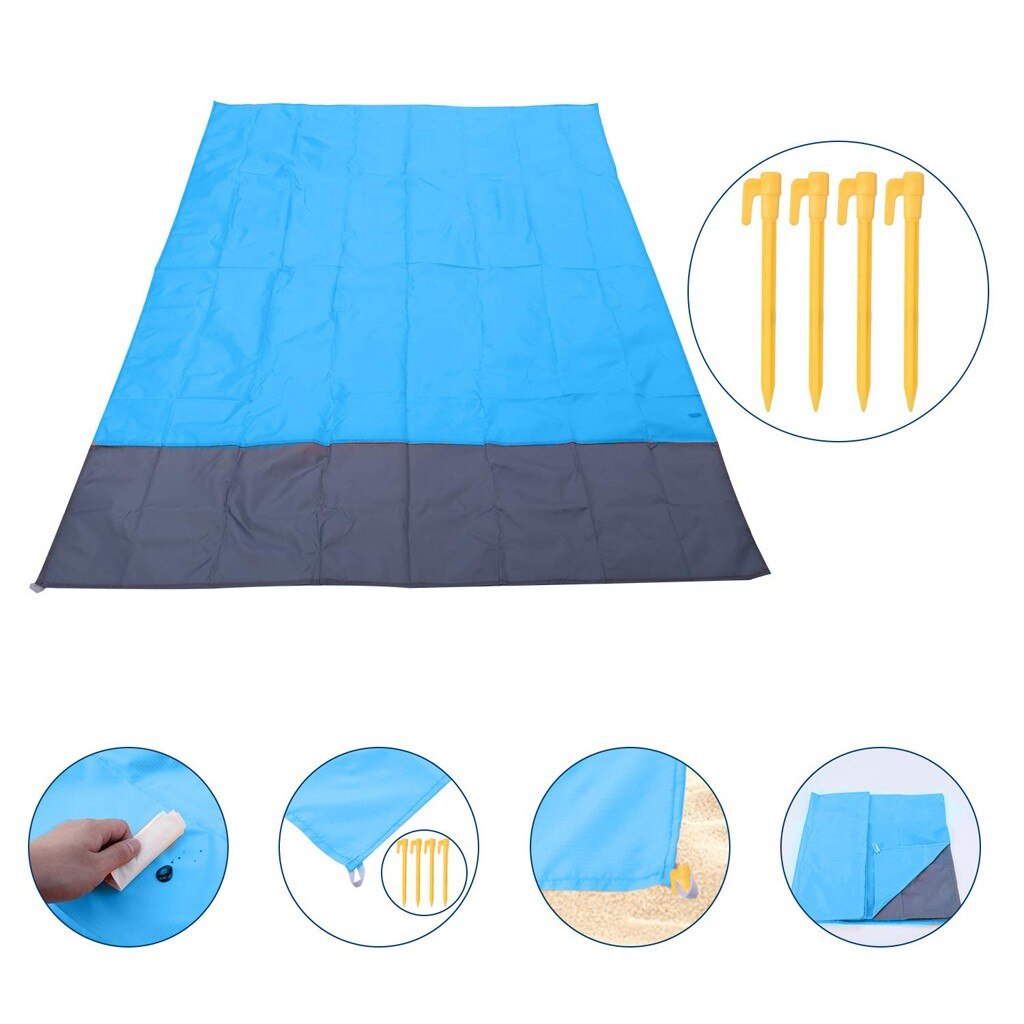 Waterproof Beach Blanket Outdoor Portable Picnic Mat Camping Ground Mat Mattress Camping Camping Bed Folding Sleeping Pad