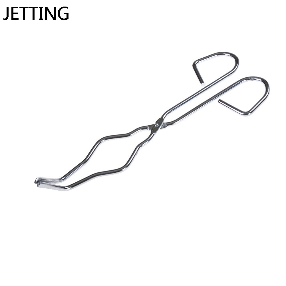 Pinzas de crisol de 20cm, soporte para plato de fusión, pinza de acero inoxidable, herramienta de Metal para laboratorio de instrumentos químicos