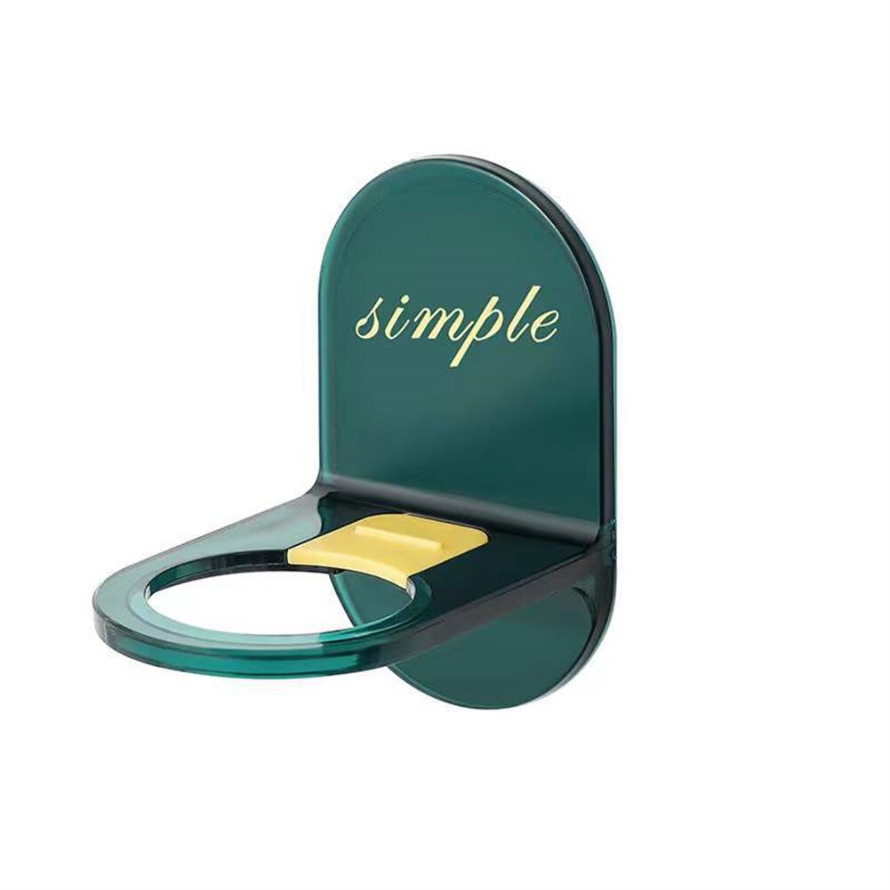 Estante de pared con soporte para Gel de ducha, perchero colgante para cocina y baño, botella de desinfectante de manos, colgador de champú, sin perforaciones: 1pc dark green