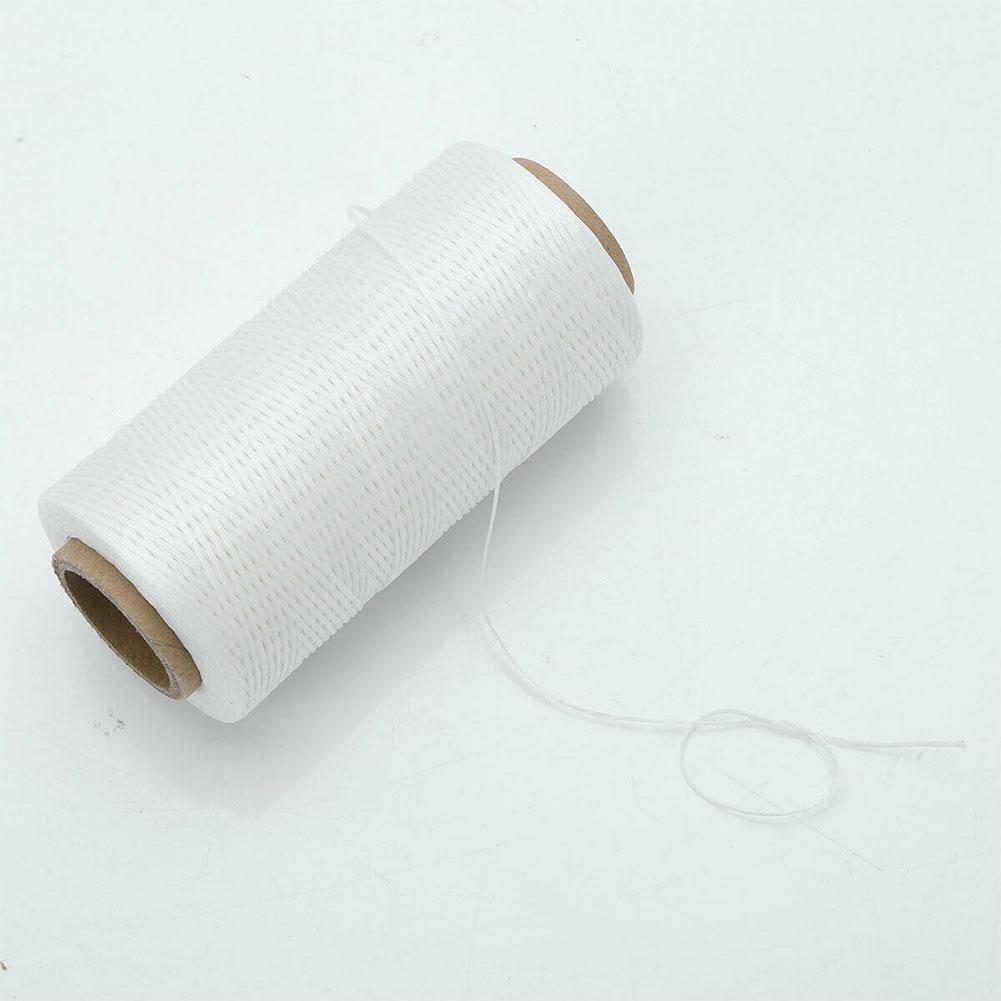 260M Multi Farbe Wachs Faden Single Filament Polyester Hand Stricken Schnur Gurt Kette Seil Korn Nähen Handwerk Pro Leder C J1E5