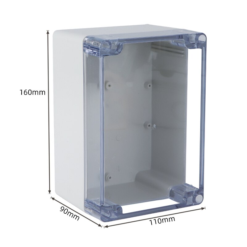 Electrical junction box DIY outdoor electric box project box ABS waterproof plastic shell monitoring power box plastic case: 160x110x90