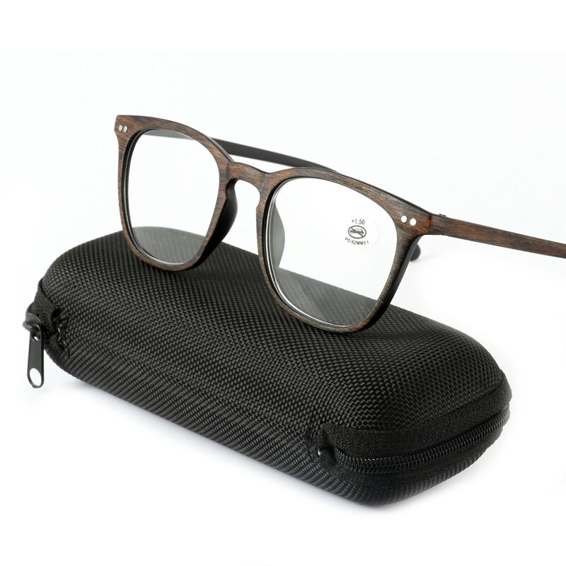 Zilead-lunettes de lecture Imitation bois et plastique pour hommes et femmes, lunettes en résine HD presbyte, dioptrie unisexe + 1.0 + 1.5 + 2.0 + 2.5 + 3.0 + 3.5