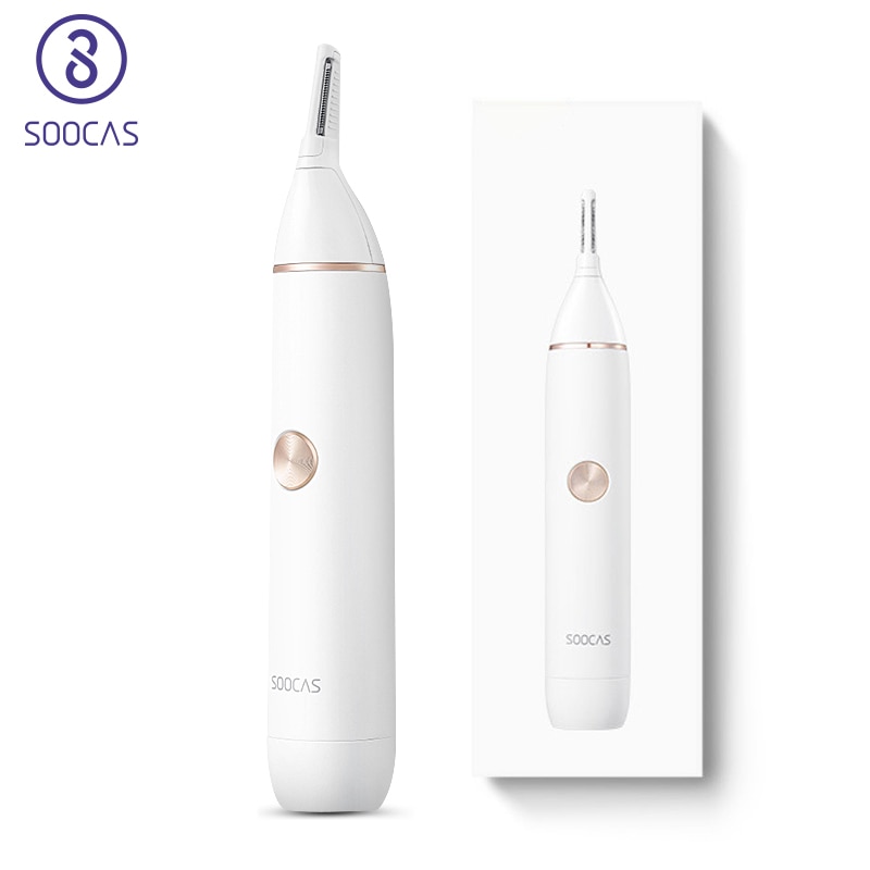 SOOCAS – tondeuse électrique Portable N1 pour hommes, rasoir pour sourcils et oreilles, lame amovible lavable avec sac de rangement
