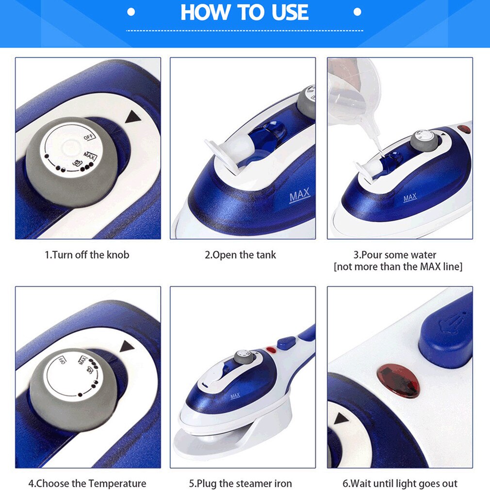 Handheld Garment Steamer Portable Iron With Steam Generator For Clothes Electric Steam Generator Iron EU US Plug