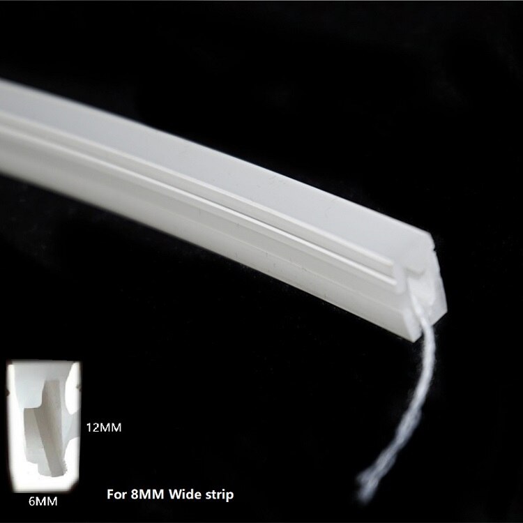 Led Neon Flex Behuizing, Siliconen Buis Flexibele 5V 12V 24V Tape Strip Kanaal, gipsplaten Verzonken Opbouw Curve Lineaire Licht: 0612-S