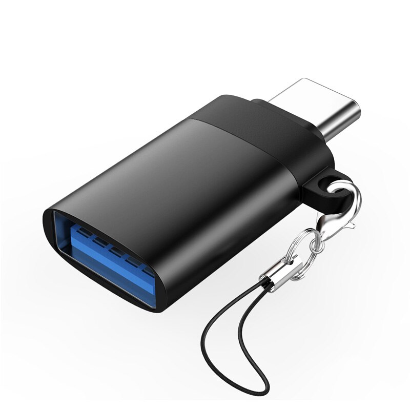 Usb Type C Otg Adapter Usb C Naar Usb 3.0 Otg Type-C Converter Voor Macbook Samsung S10 S9 huawei Mate 20 P20 USB-C Connector: Black