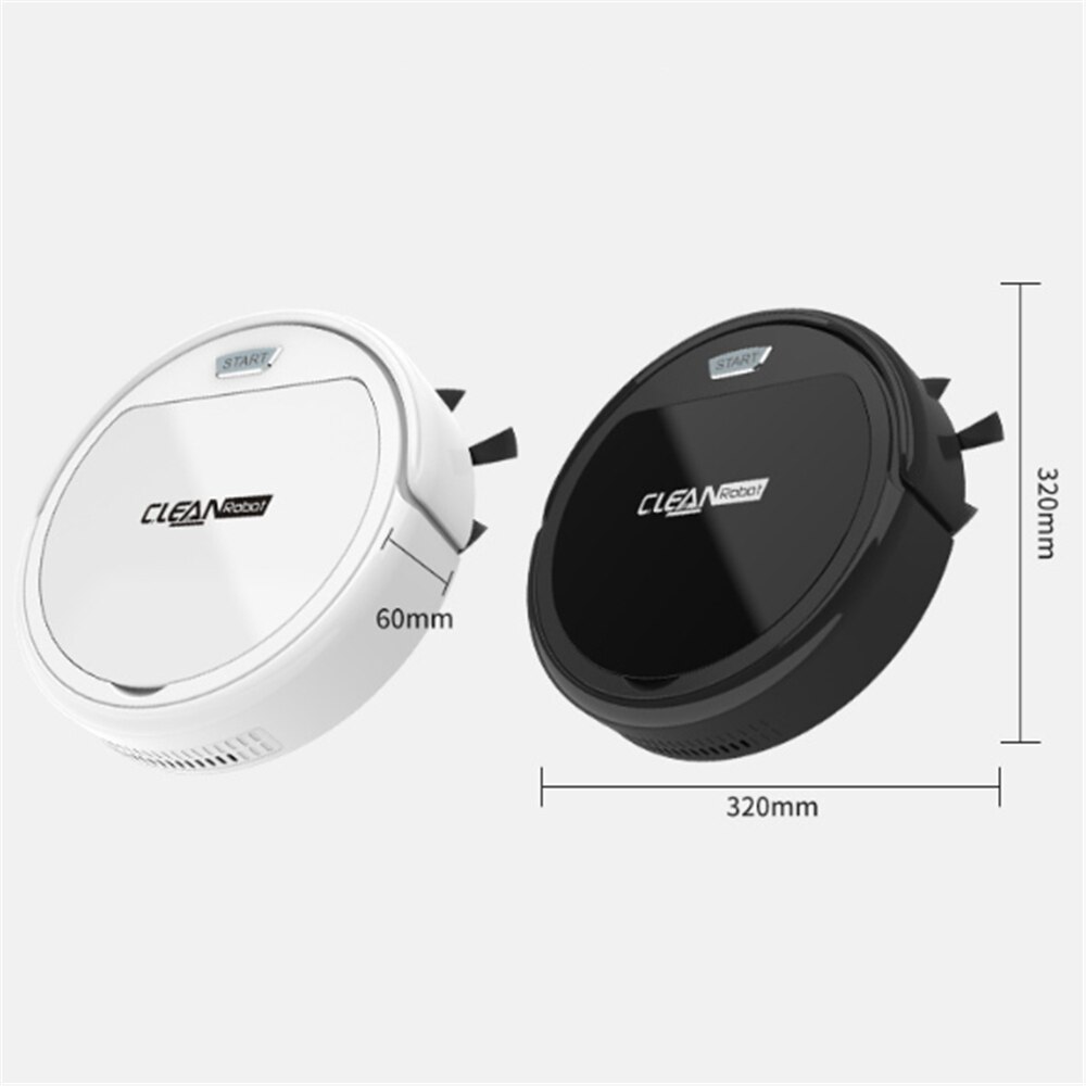 Smart Vacuum Cleaner USB Intelligent Strong Suction Sweeping Robot Automatic Climbable Dry Wet Floor Sweeper for Home Silent Run